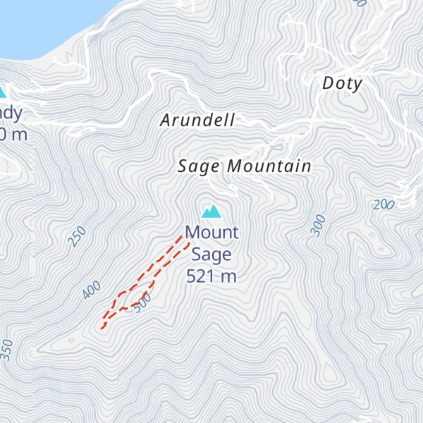 Map of Mount Sage