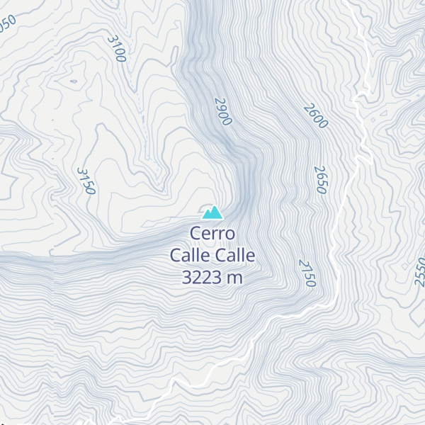 Map of Cerro Calle Calle