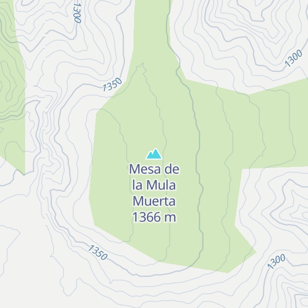 Map of Mesa de la Mula Muerta
