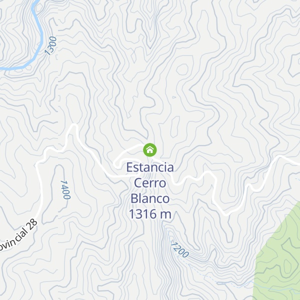 Map of Estancia Cerro Blanco