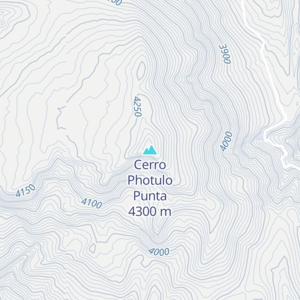 Map of Cerro Photulo Punta