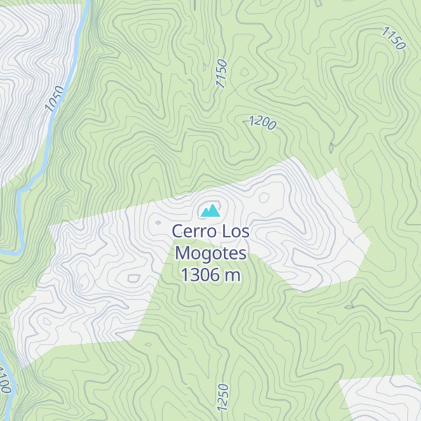 Map of Cerro Los Mogotes
