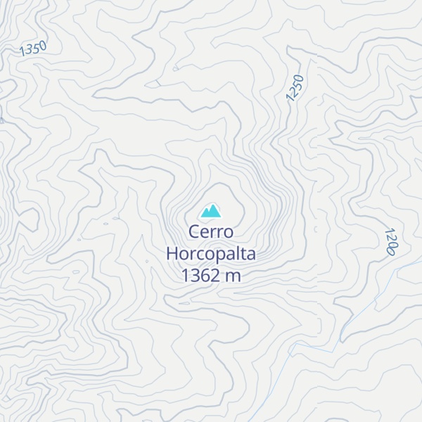 Map of Cerro Horcopalta
