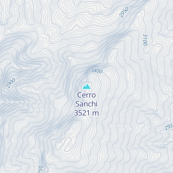 Map of Cerro Sanchi