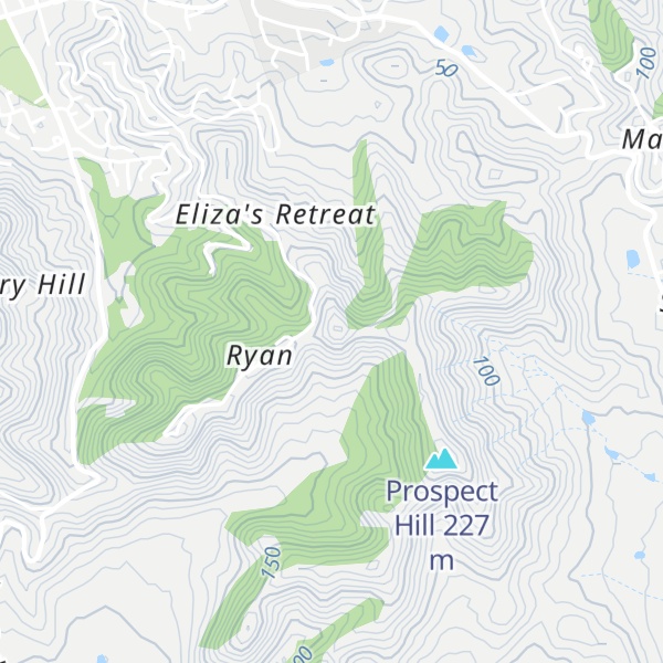 Map of Lang Peak