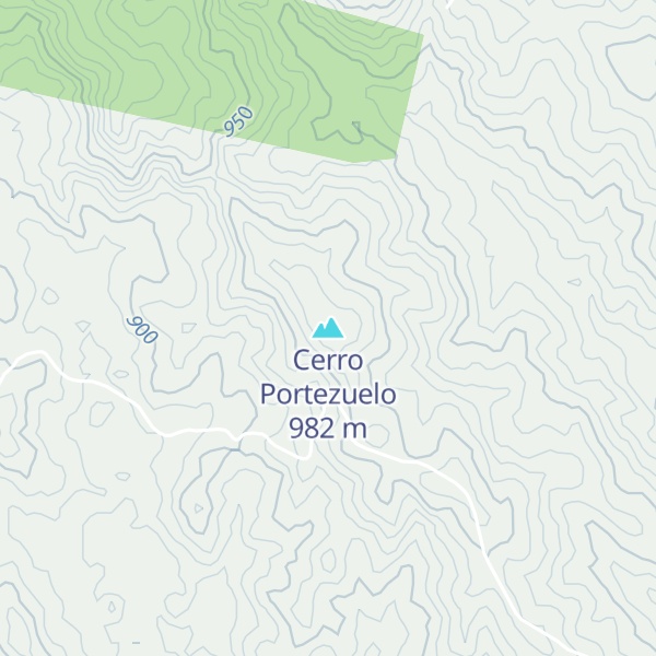 Map of Cerro Portezuelo