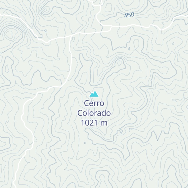 Map of Cerro Colorado