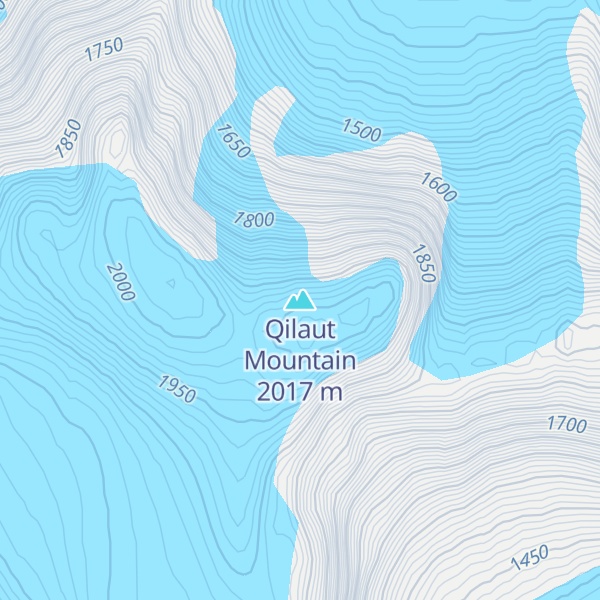 Map of Qilaut Mountain