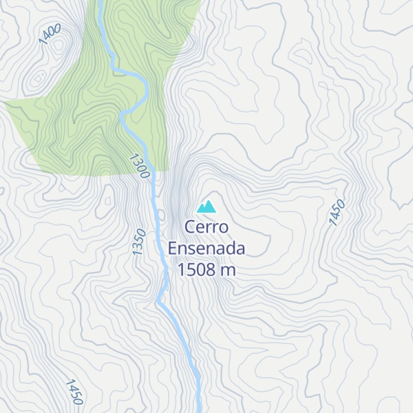 Map of Cerro Ensenada