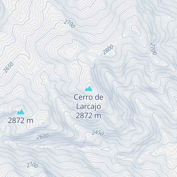 Map of Cerro de Larcajo