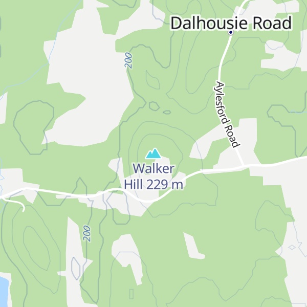 Map of Walker Hill