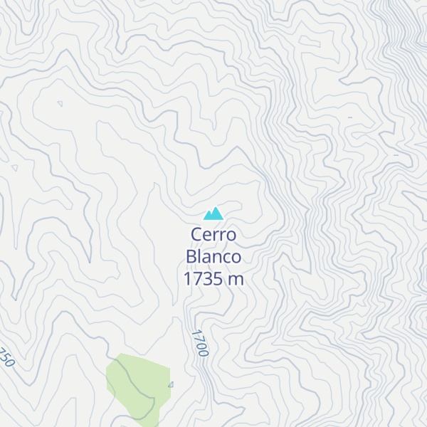 Map of Cerro Blanco