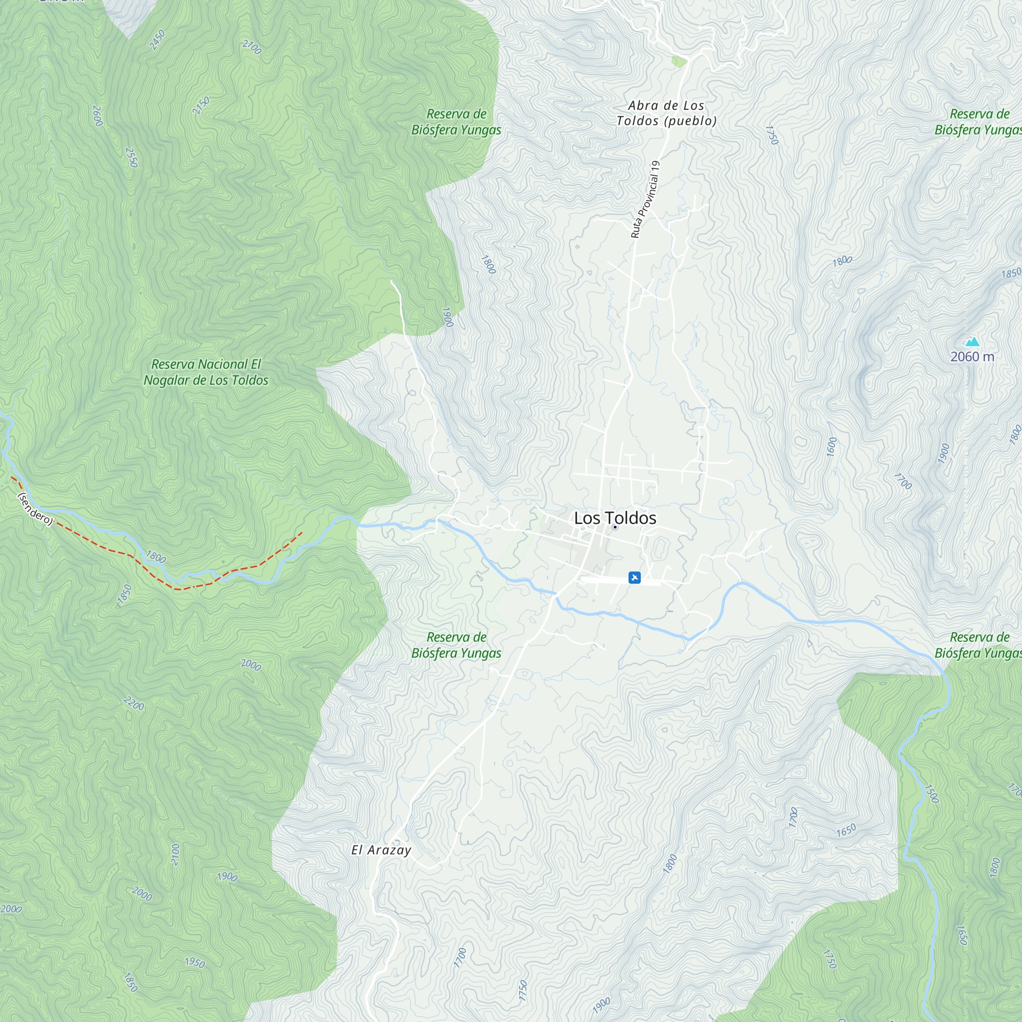 Cabañas El Nogalar map