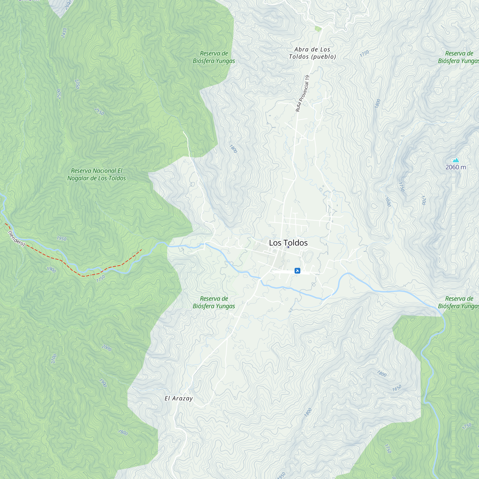 Cabañas El Nogalar map