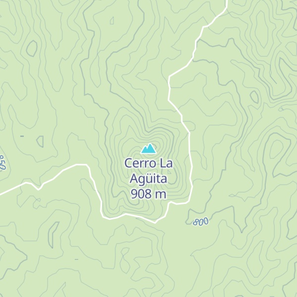Map of Cerro La Agüita