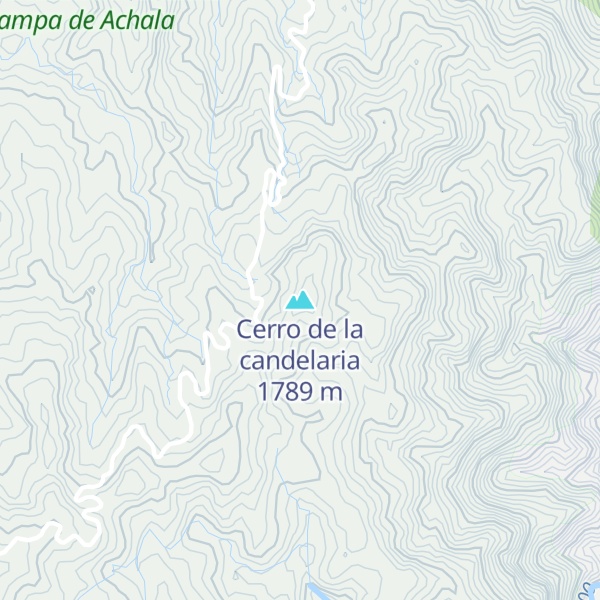 Map of Cerro de la candelaria