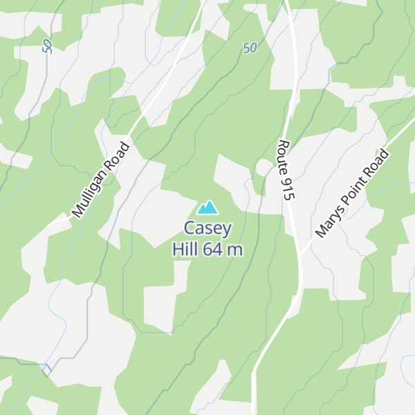 Map of Casey Hill