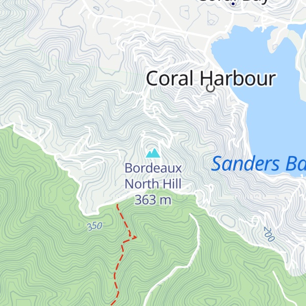 Map of Bordeaux North Hill