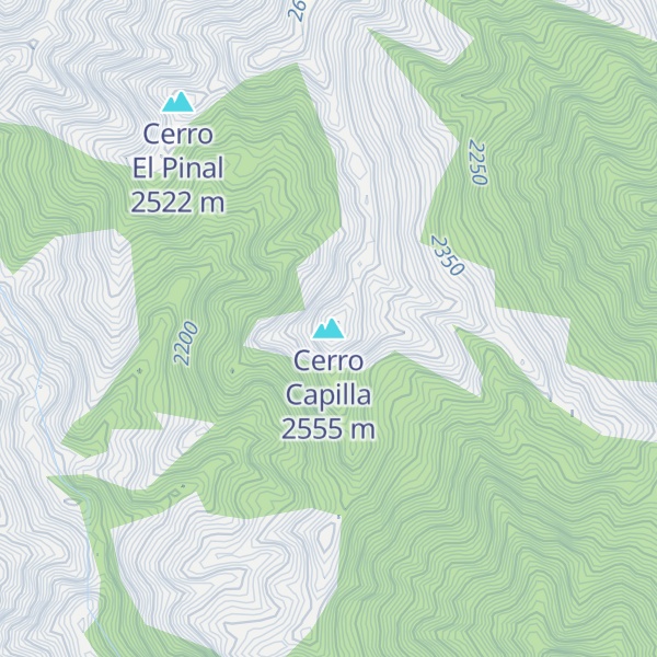 Map of Cerro Capilla