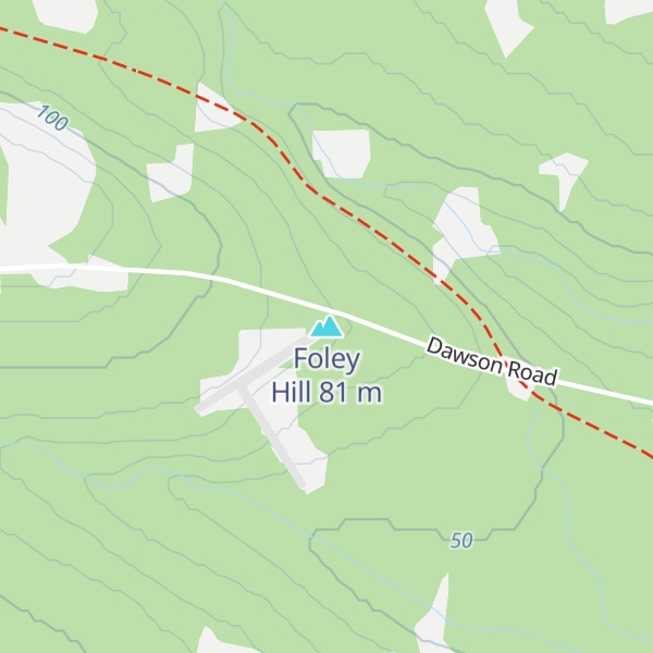 Map of Foley Hill