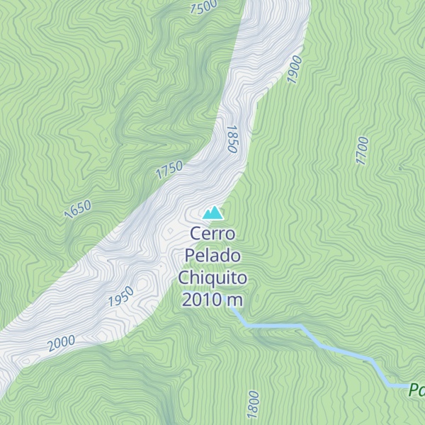 Map of Cerro Pelado Chiquito