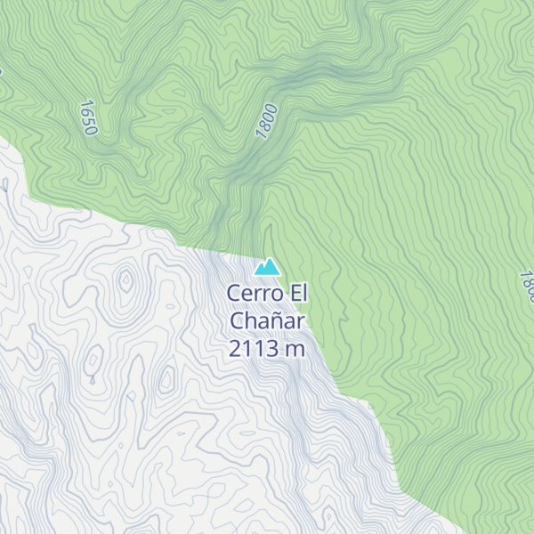 Map of Cerro El Chañar
