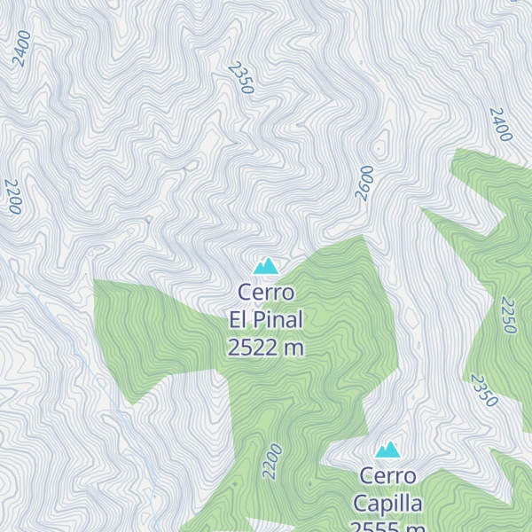 Map of Cerro El Pinal