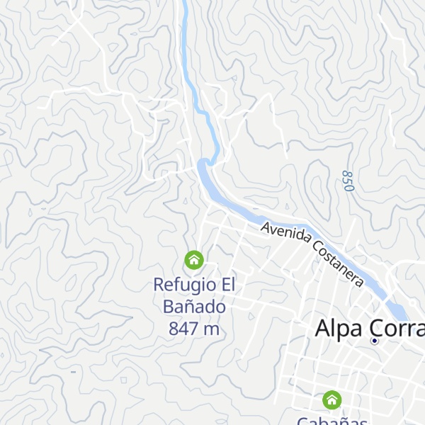 Map of Cabañas Paso Viejo