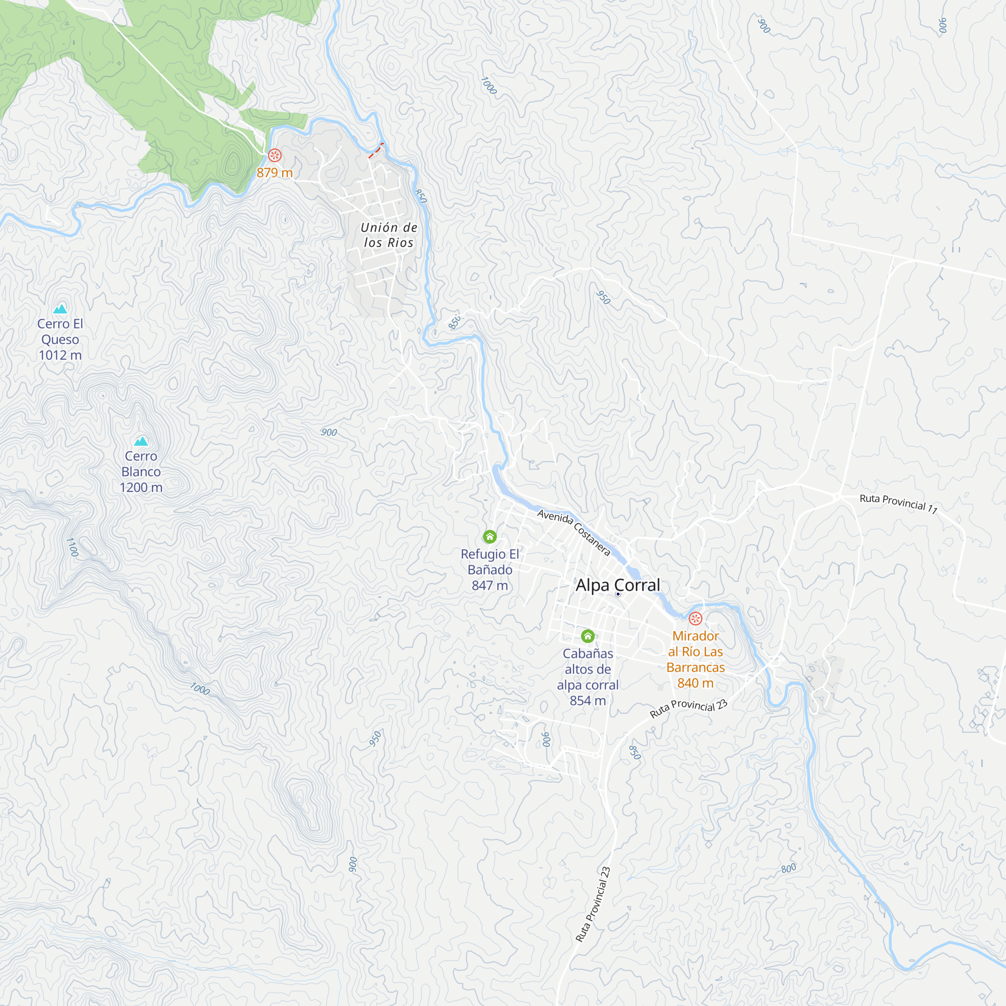 Cabañas Paso Viejo map