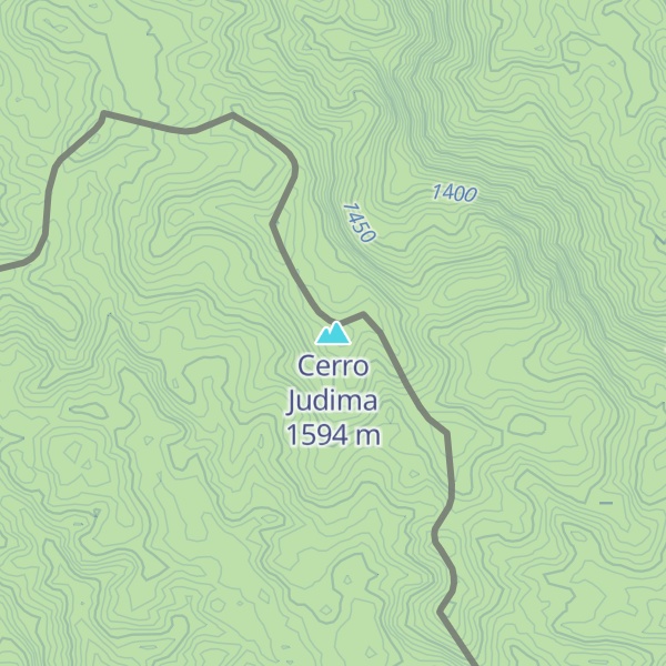 Map of Cerro Judima