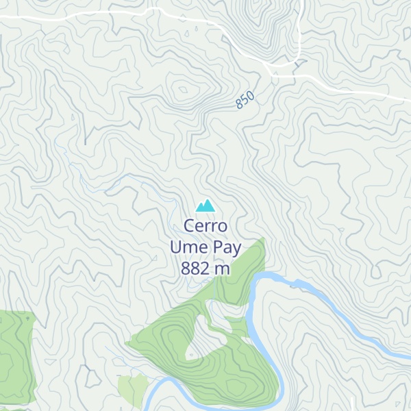 Map of Cerro Ume Pay