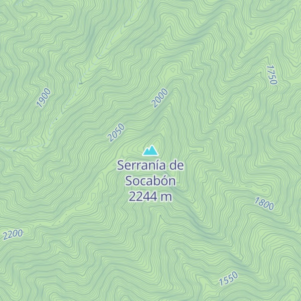Map of Serranía de Socabón