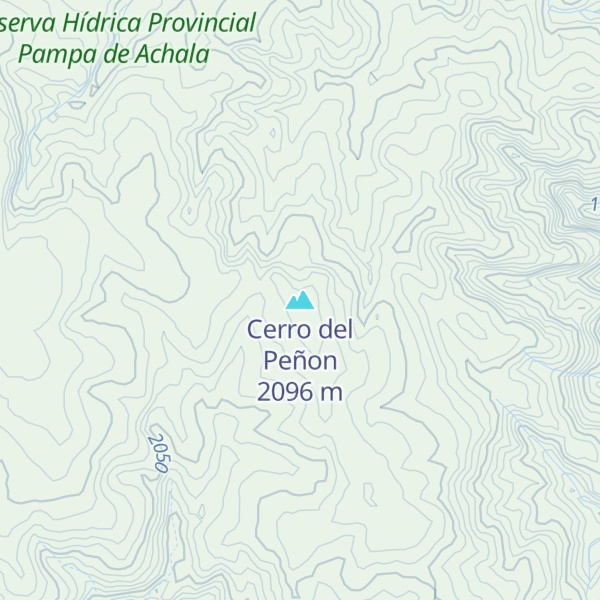 Map of Cerro del Peñon