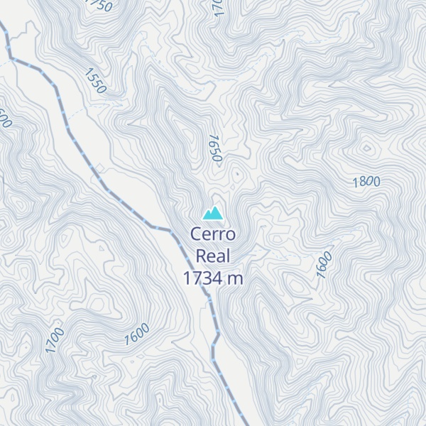 Map of Cerro Real