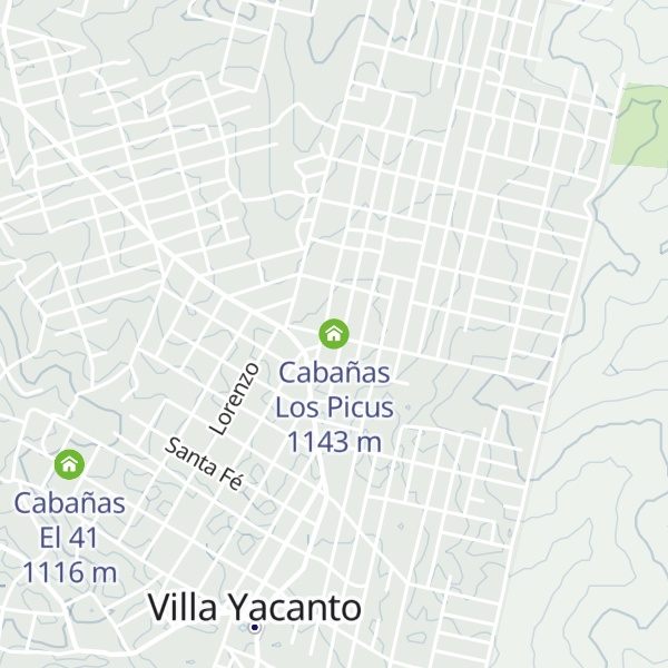 Map of Cabañas Los Picus