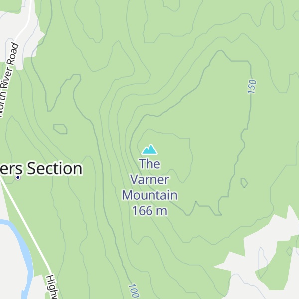 Map of The Varner Mountain