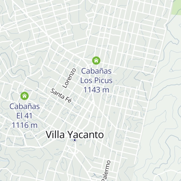 Map of Cabañas Tierra India