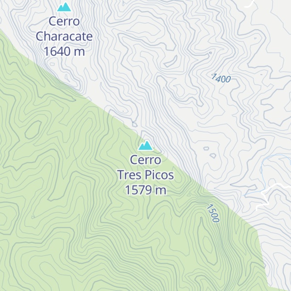 Map of Cerro Tres Picos