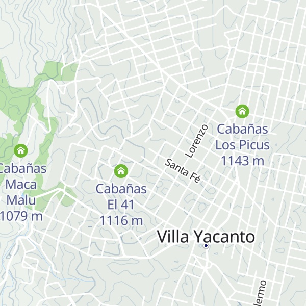Map of Cabañas Villa Felicidad