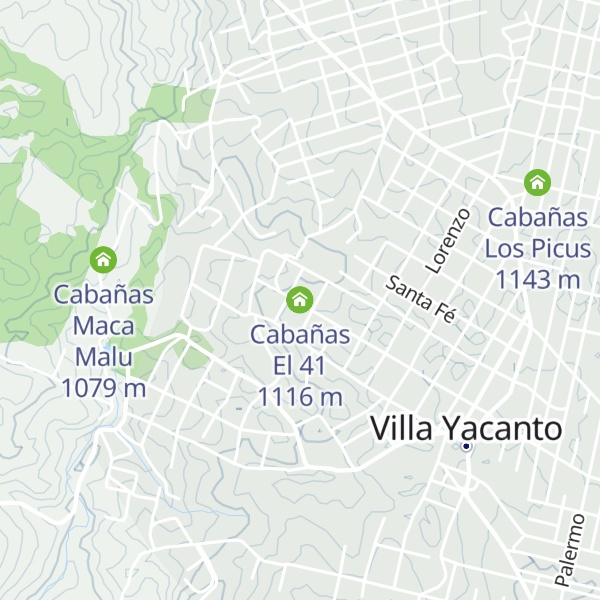 Map of Cabañas El 41