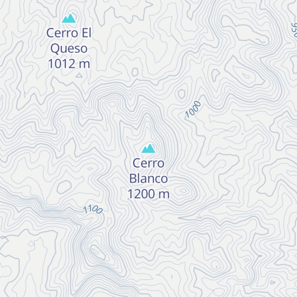 Map of Cerro Blanco