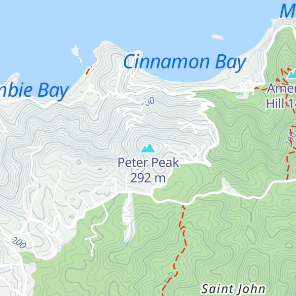 Map of Peter Peak