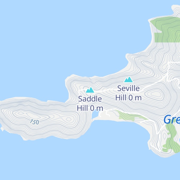 Map of Saddle Hill