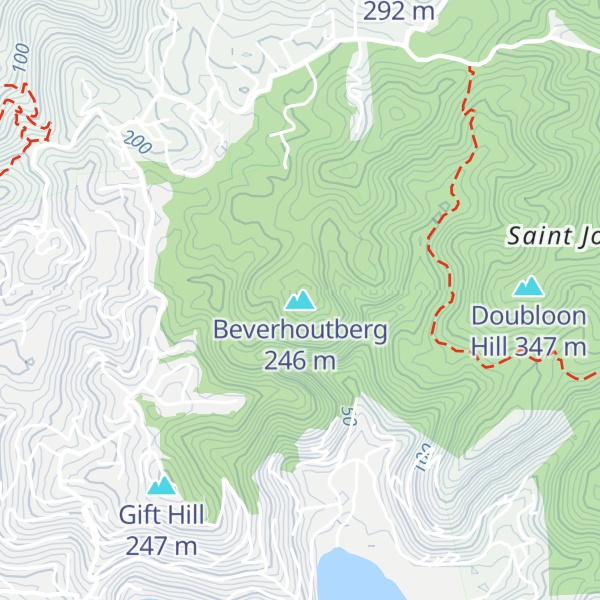 Map of Beverhoutberg
