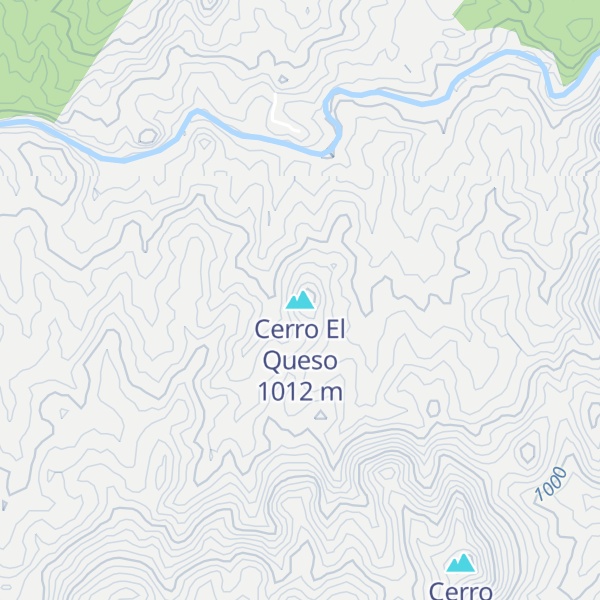 Map of Cerro El Queso