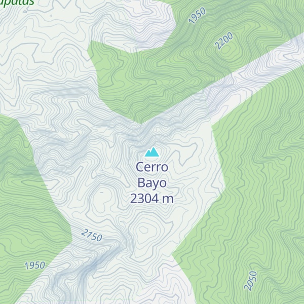 Map of Cerro Bayo