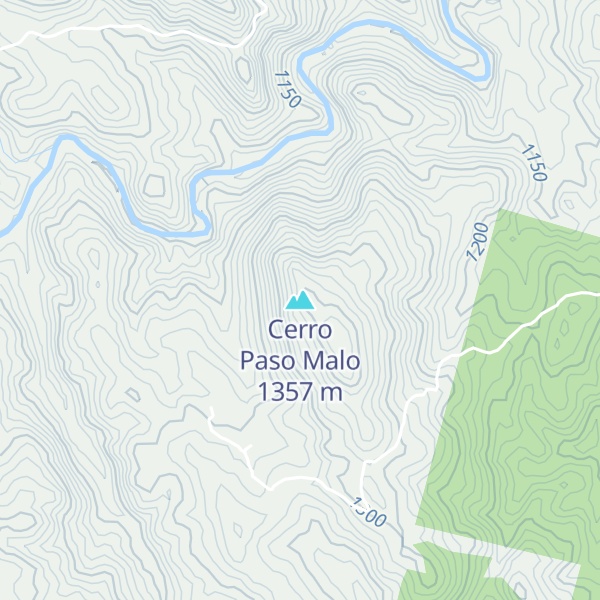Map of Cerro Paso Malo