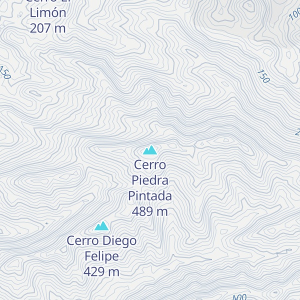 Map of Cerro Piedra Pintada