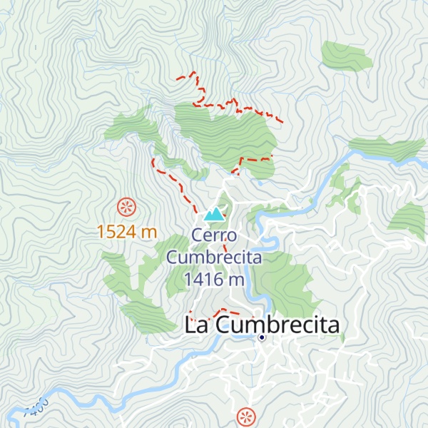 Map of Cerro Cumbrecita