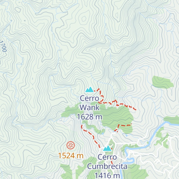 Map of Cerro Wank